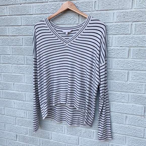 Athleta Retreat Stripe Silk Cashmere Blend Sweater - Picture 4 of 13